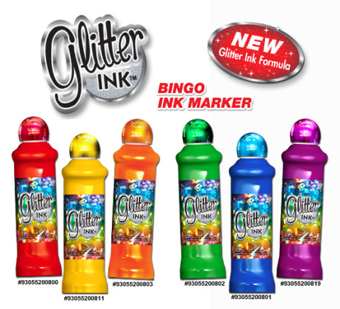 Bingo Glitter Ink Daubers - Bingo Pro